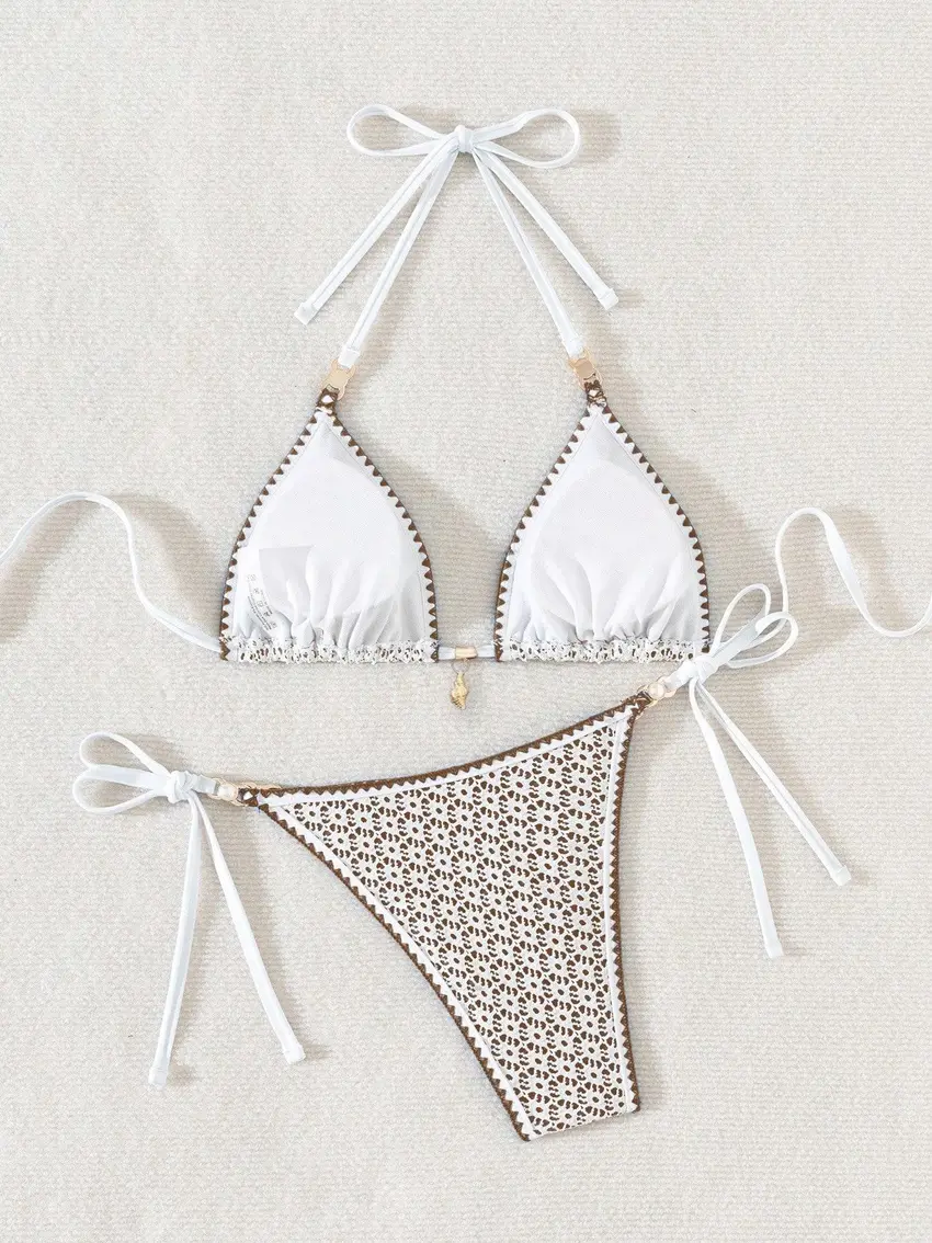 GÓRA OD BIKINI koronka wiązanie