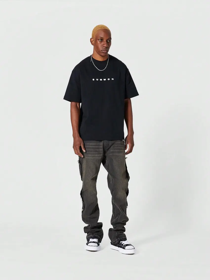 SZARE SPODNIE JEANS
