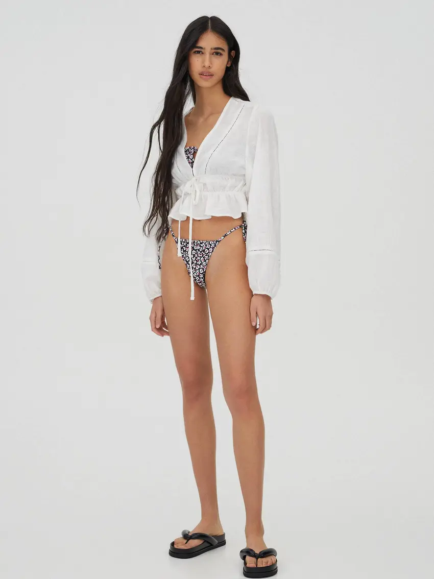 BIKINI DÓŁ KWIATY WIĄZANIE