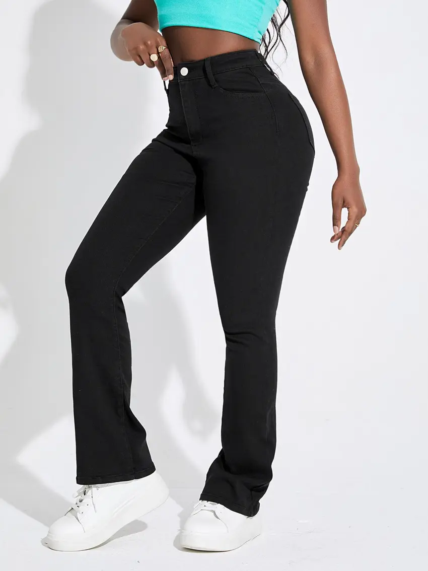 SPODNIE JEANS WYSOKI STAN