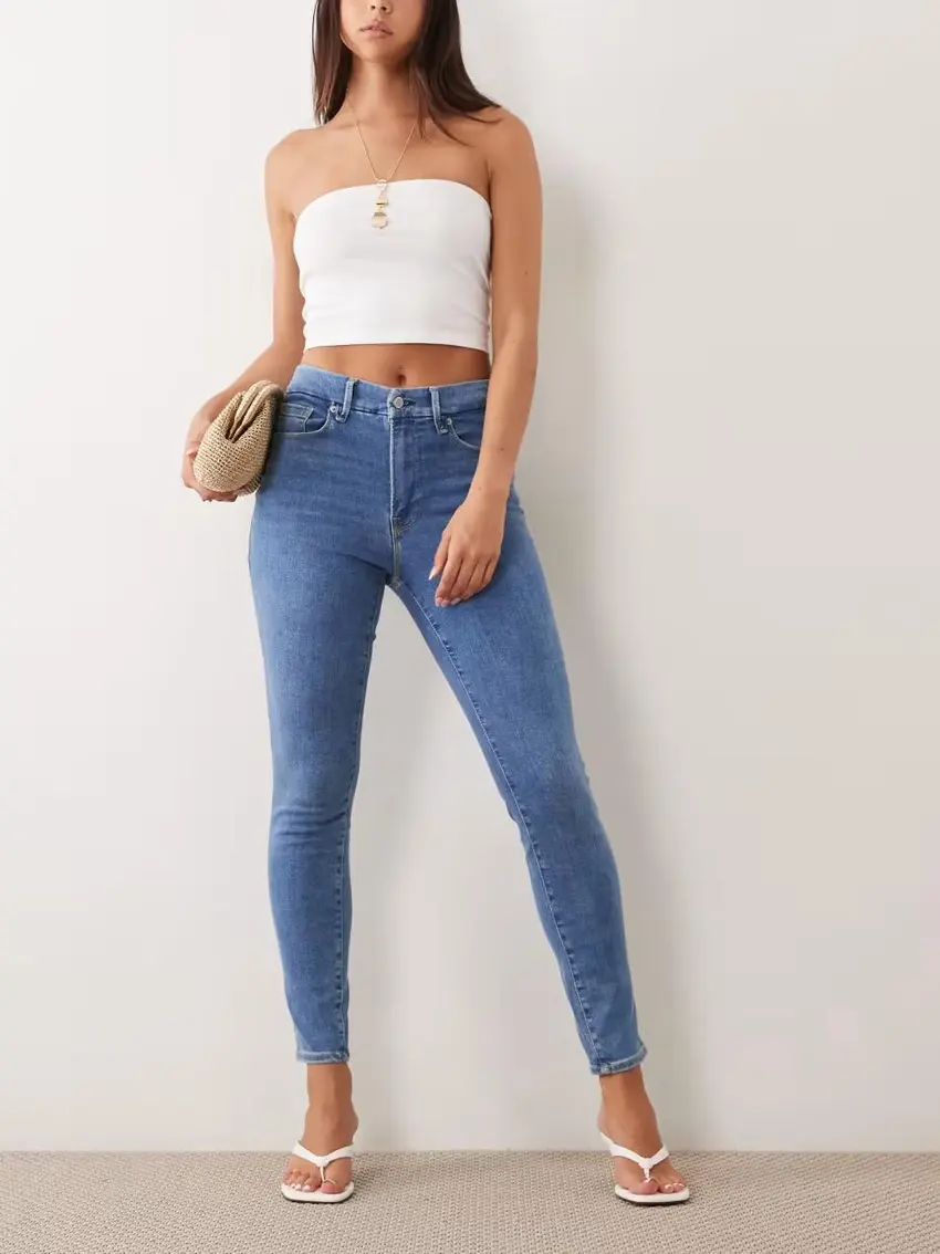NIEBIESKIE SPODNIE JEANS KIESZENIE