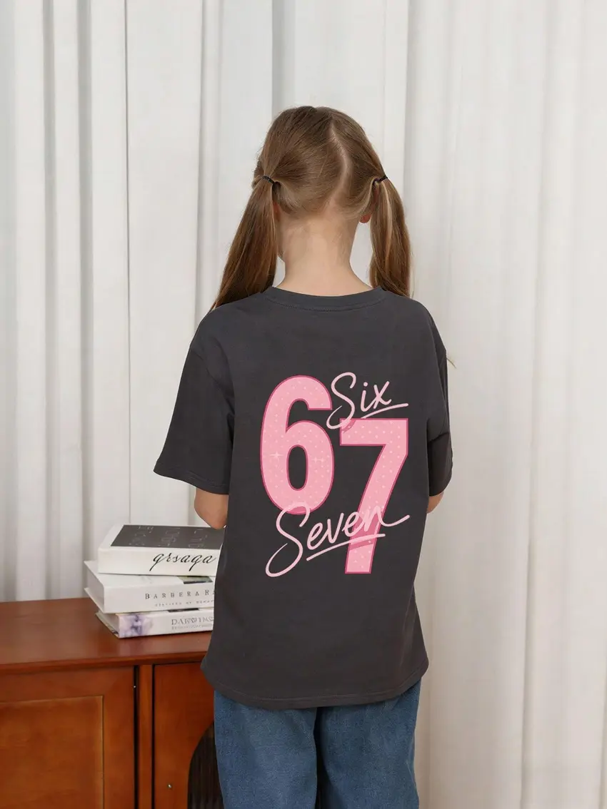 SZARY T-SHIRT NADRUK