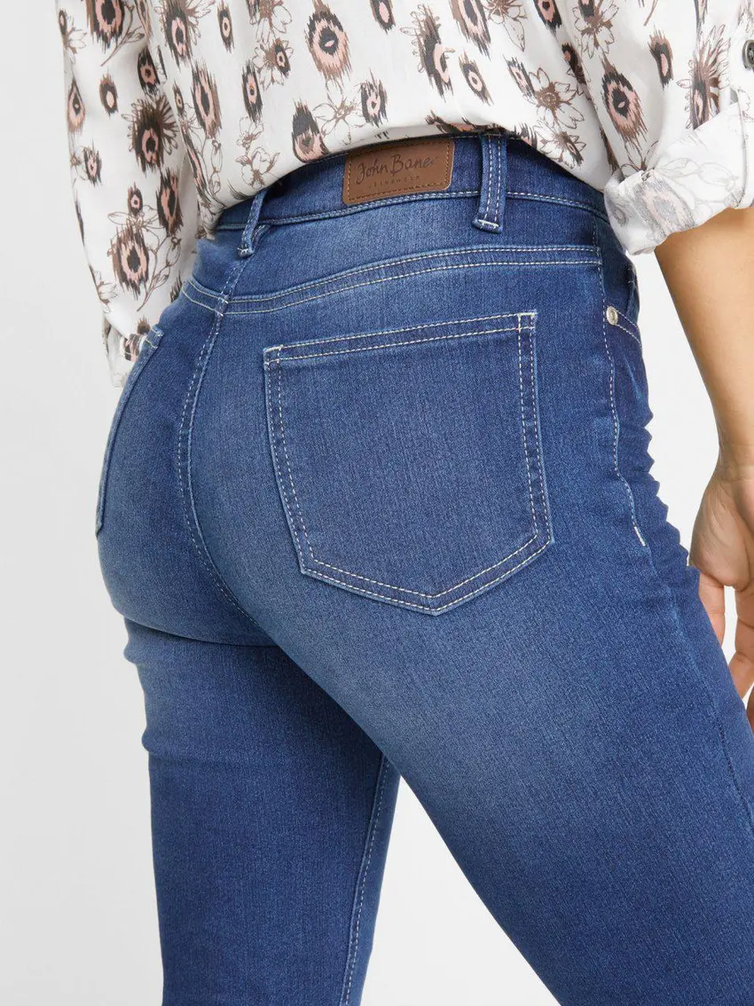 NIEBIESKIE SPODNIE JEANS RURKI