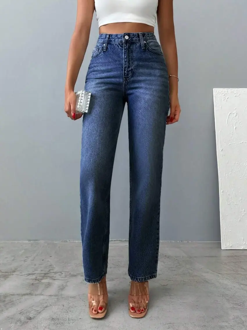 spodnie jeans prosta nogawka