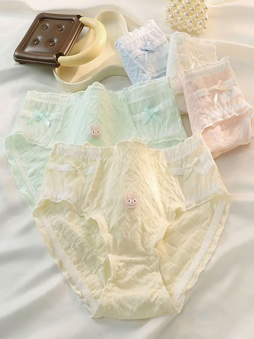 majtki siateczka zdobienie 5-pack