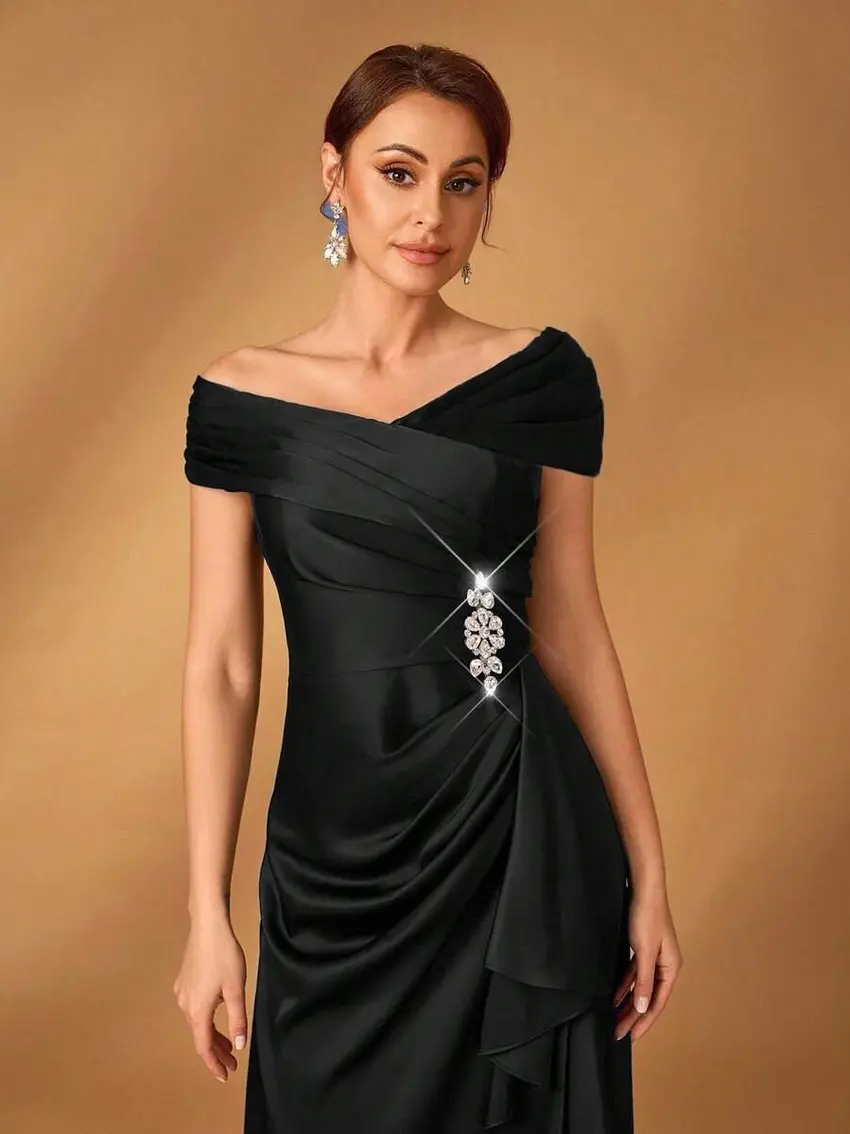 czarna maxi sukienka