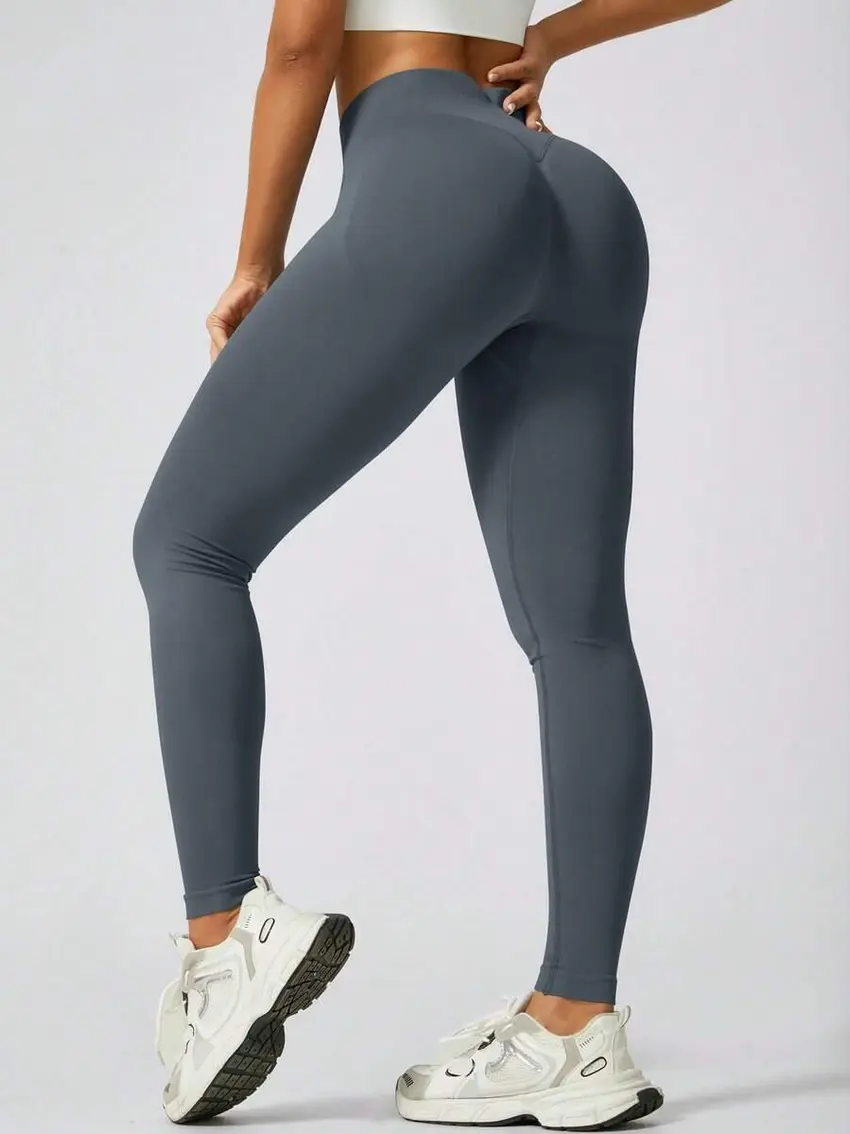 szare legginsy casual