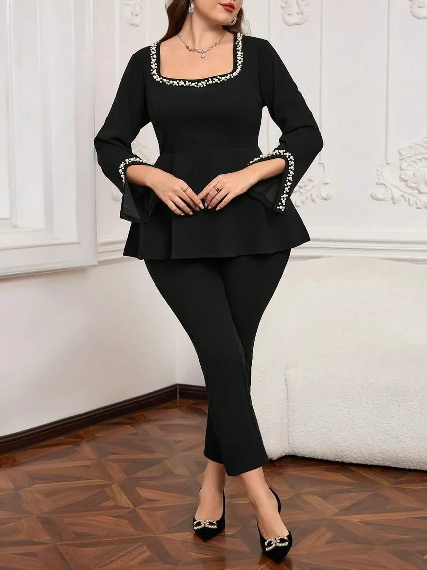 CZARNE SPODNIE CASUAL