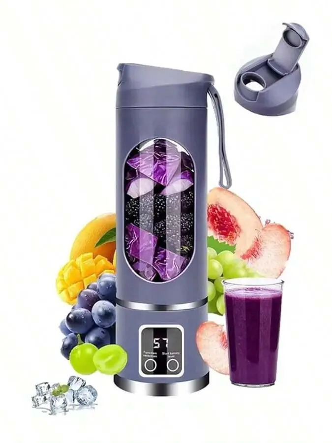 szary przenośny blender
