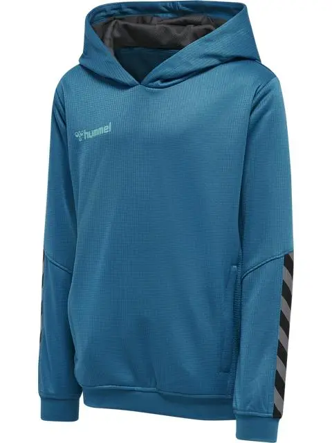 BLUZA Z KAPTUREM LOGO TEKSTURA