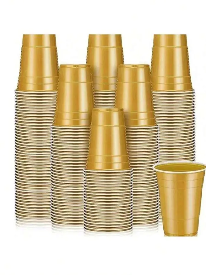 ZESTAW ZŁOTYCH KUBKÓW DO BEER-PONGA 20-PACK