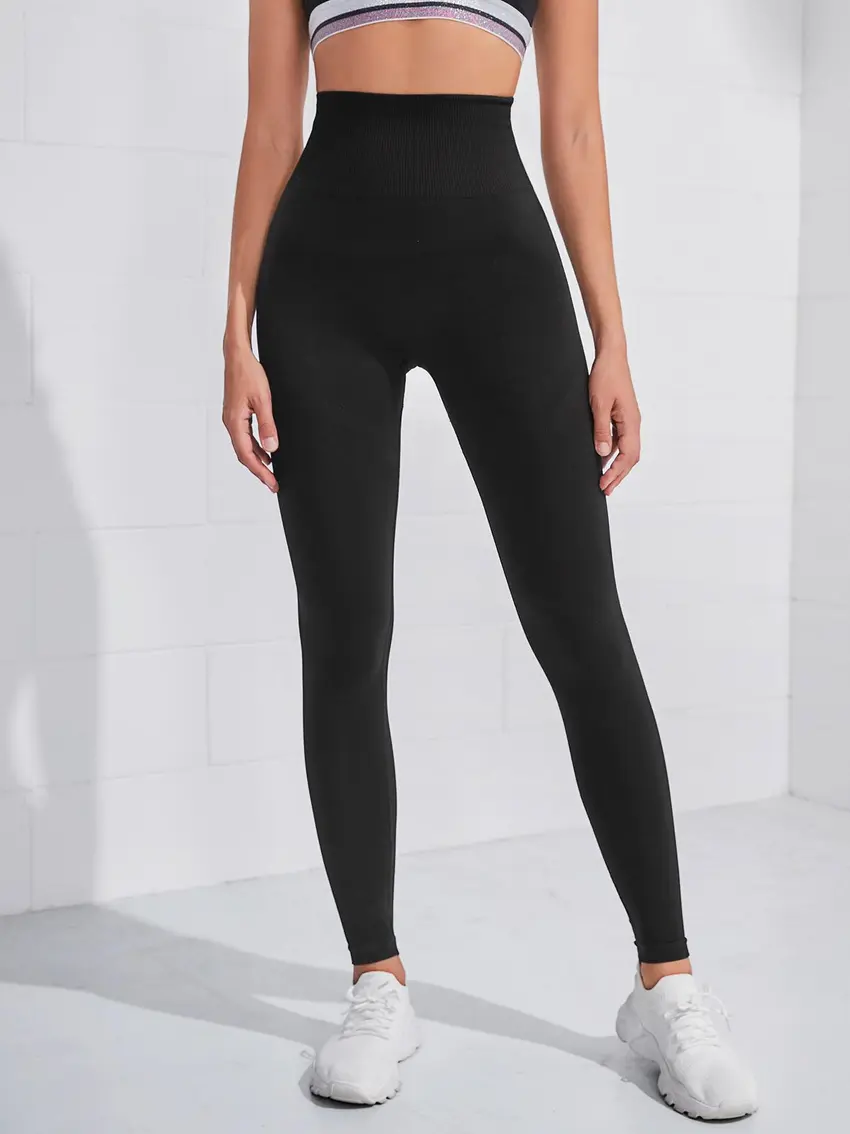 CZARNE SPORTOWE LEGGINSY