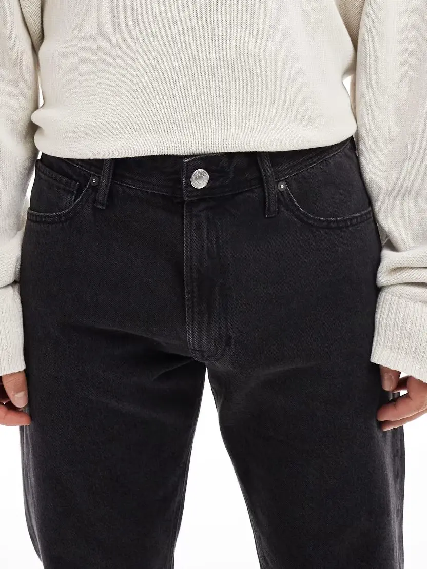 CZARNE SPODNIE JEANS
