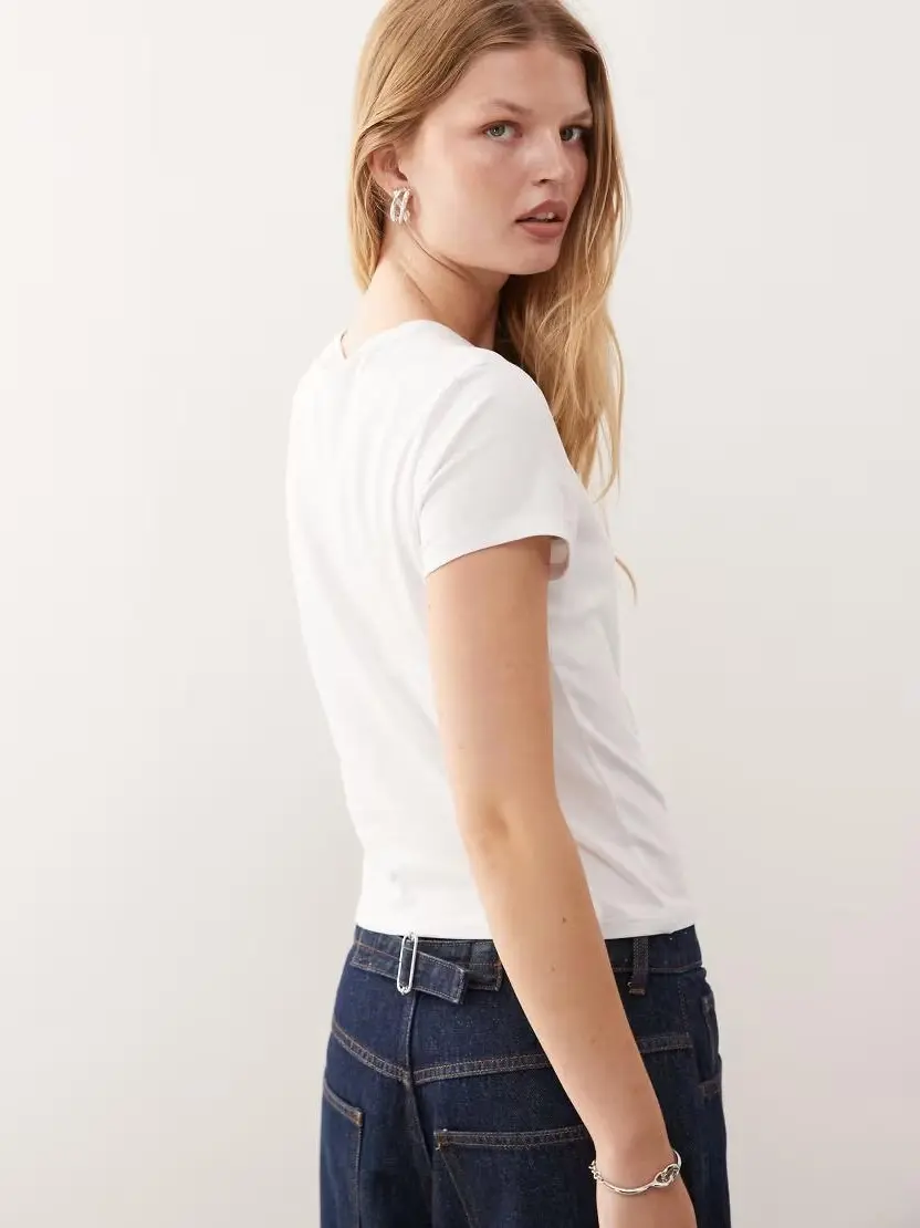 BIAŁY T-SHIRT BASIC
