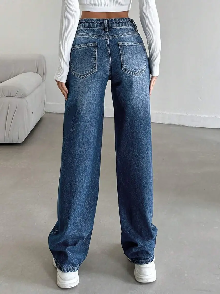 SPODNIE JEANS SZEROKIE NOGAWKI