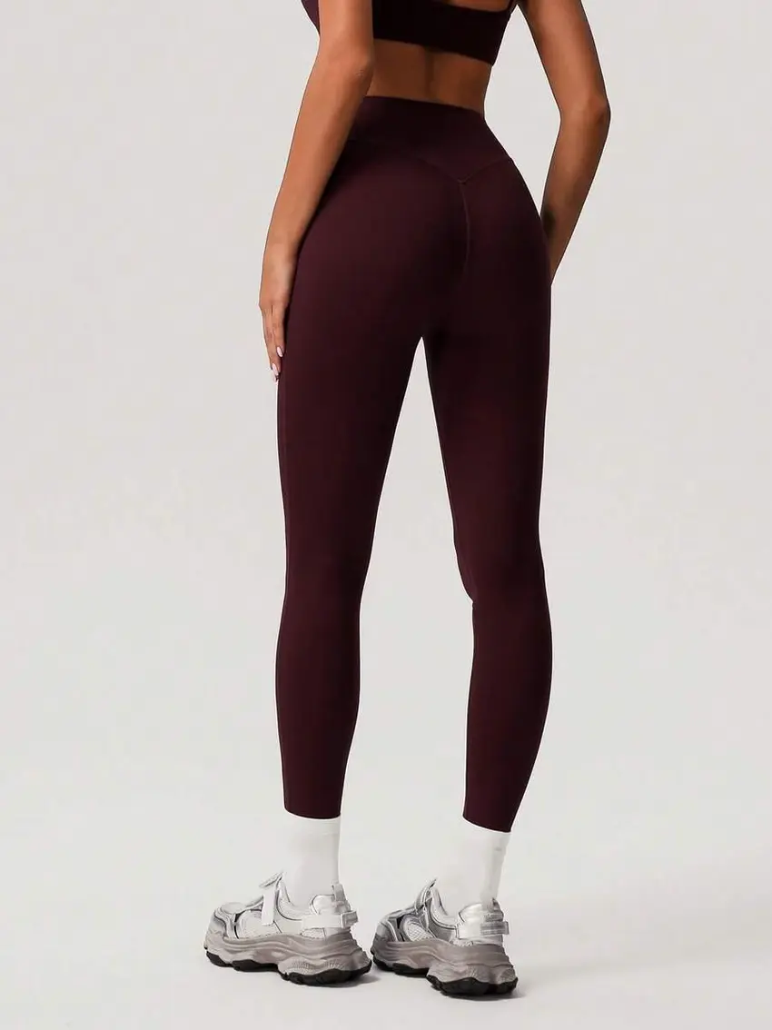 BORDOWE LEGGINSY WYSOKI STAN