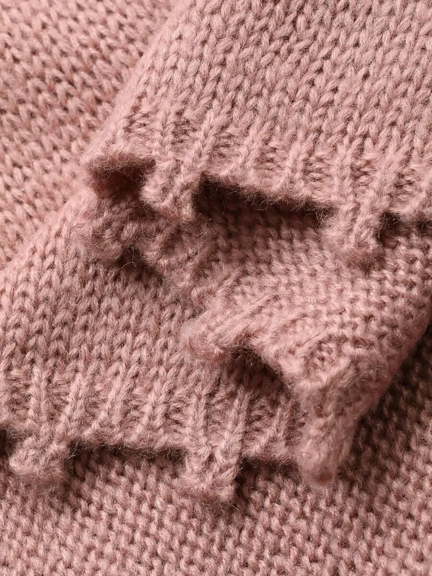 różowy sweter motyl 3D