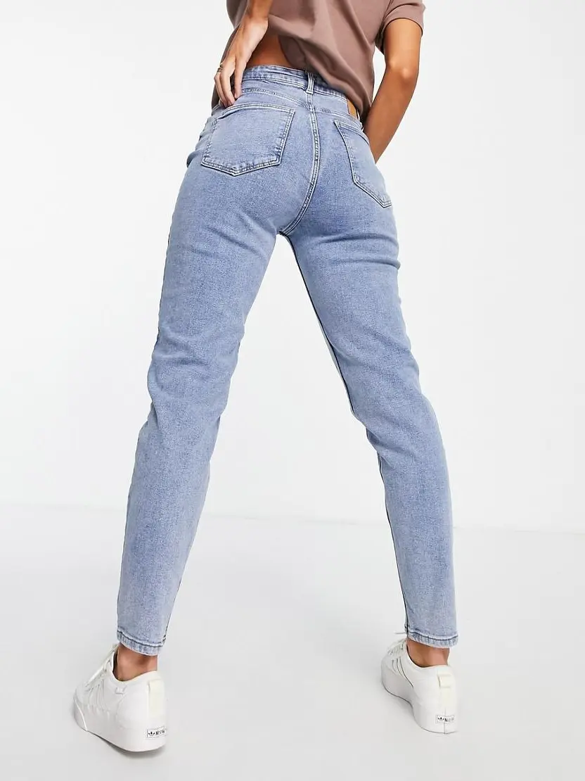SPODNIE MOM JEANS WYSOKI STAN