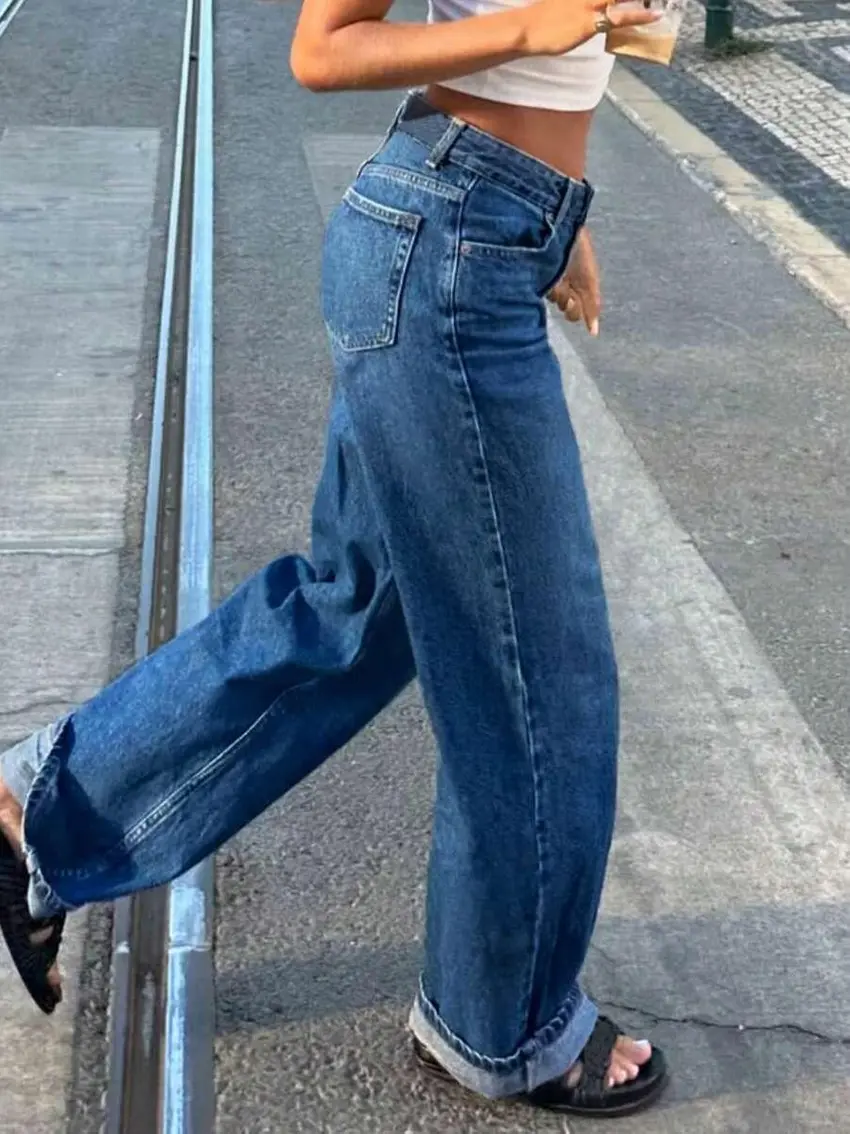 NIEBIESKIE SPODNIE JEANS