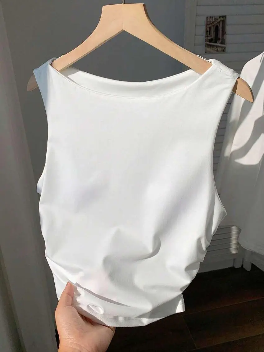 biały top casual