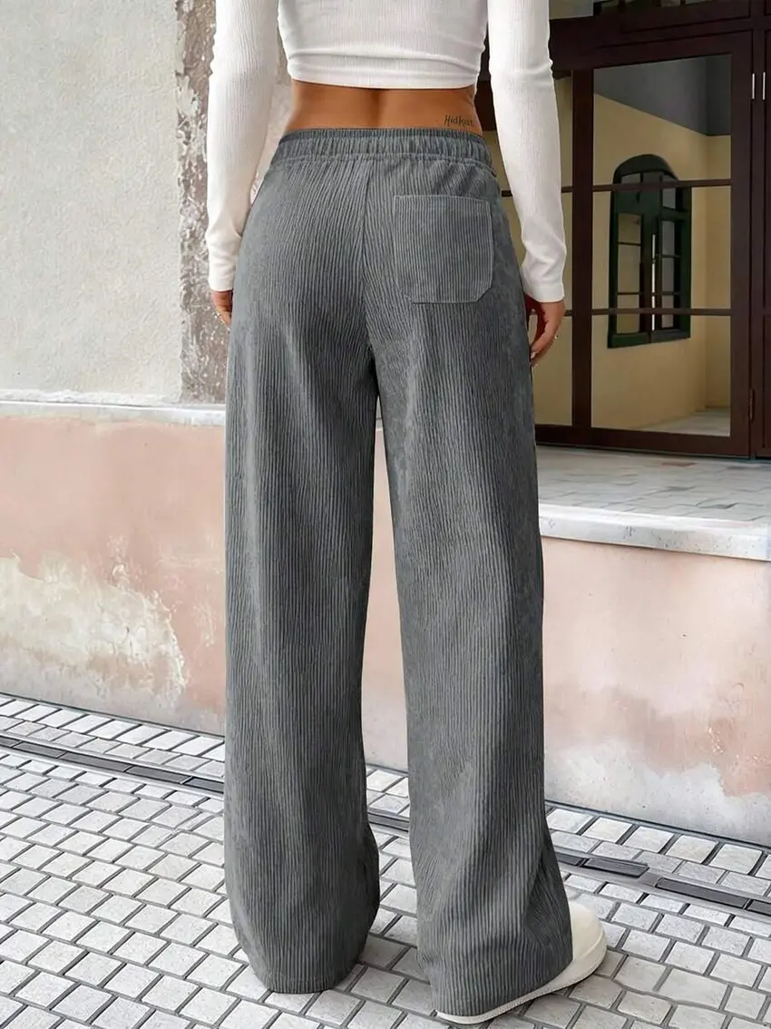 szare spodnie casual