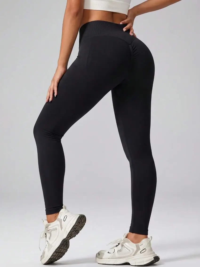 czarne legginsy wysoki stan