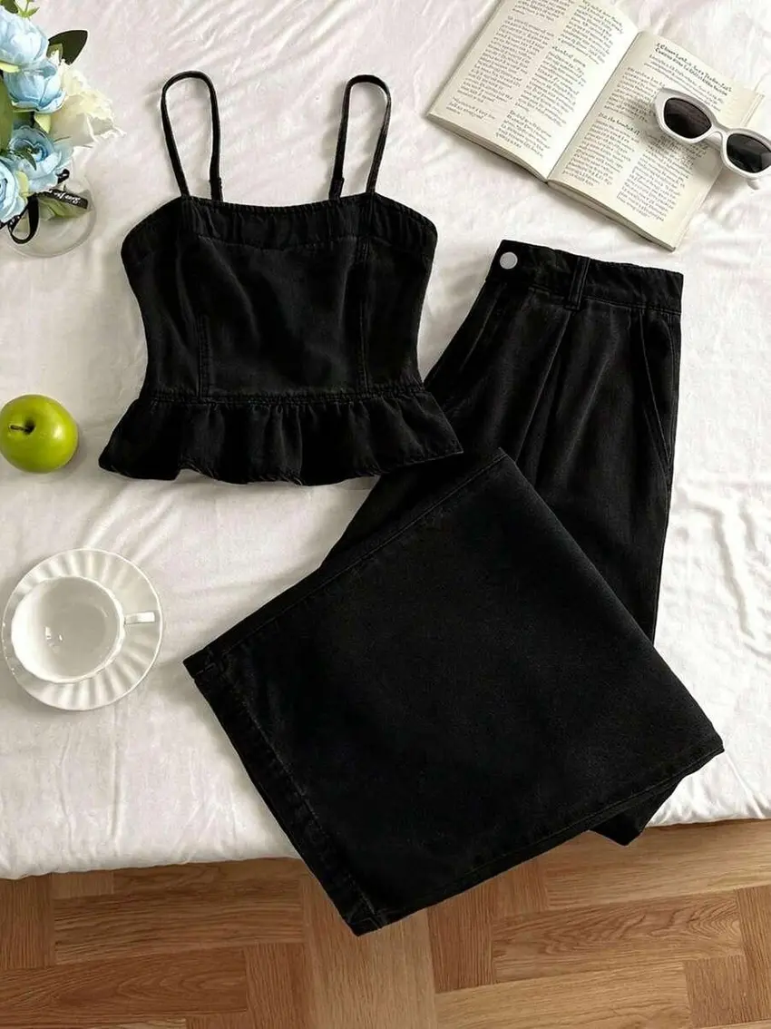 TOP SPODNIE JEANSOWE KOMPLET