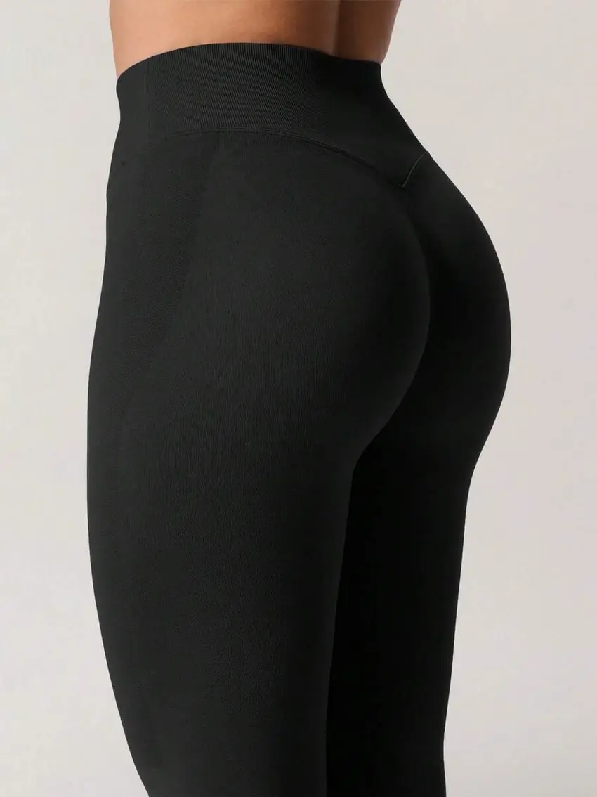 CZARNE LEGGINSY WYSOKI STAN