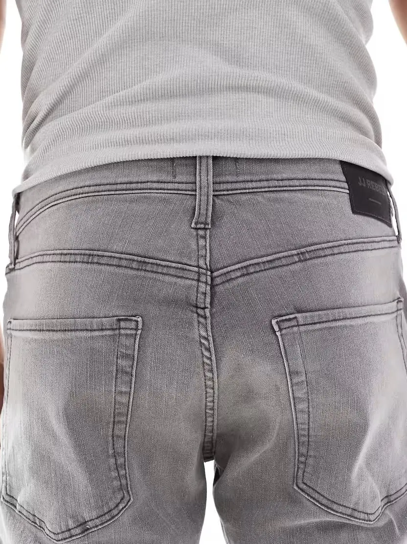 SZARE SPODNIE JEANS