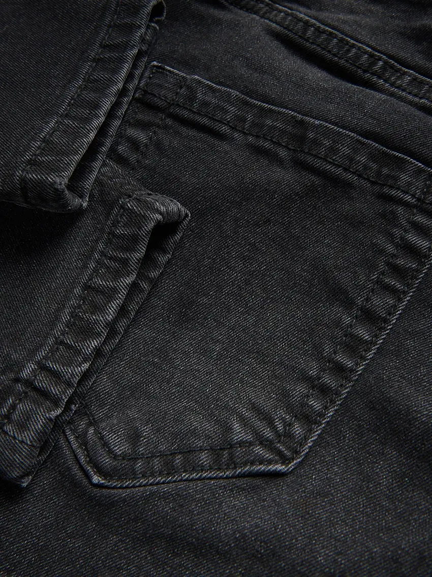 spodnie jeans rurki wysoki stan