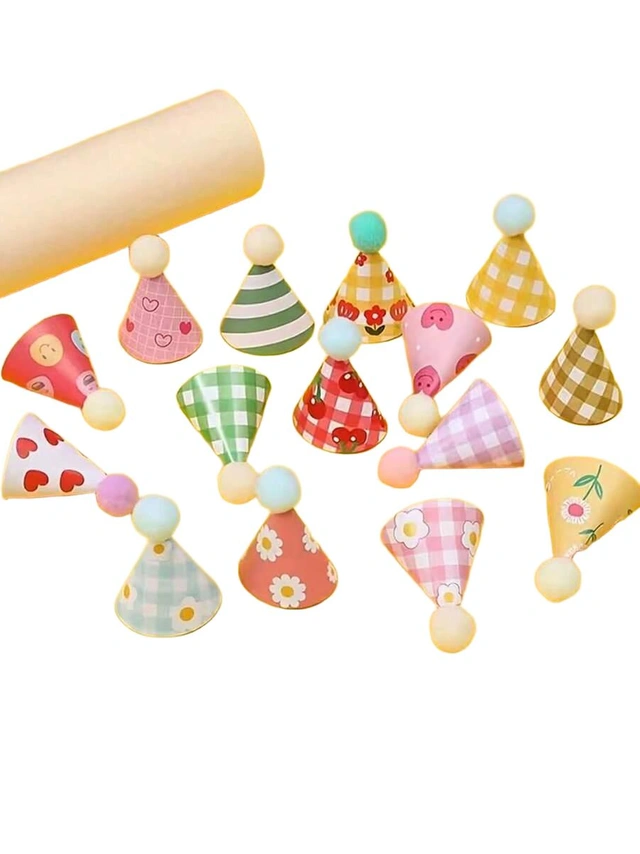 mini czapeczki urodzinowe 15szt