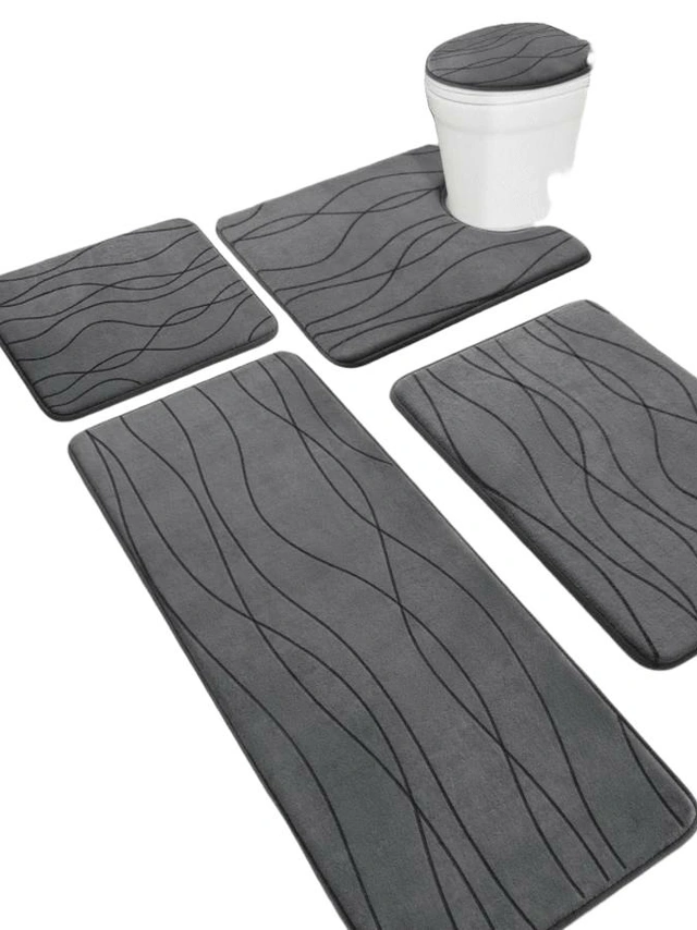 SZARY DYWANIK ŁAZIENKOWY 2-pack