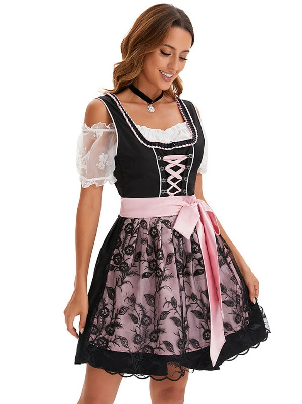 sukienka top pas koronka kostium bawarski Oktoberfest