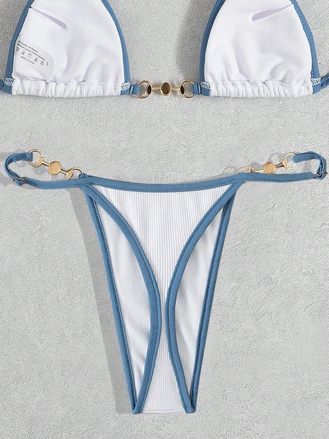 biały dół od bikini kontrast