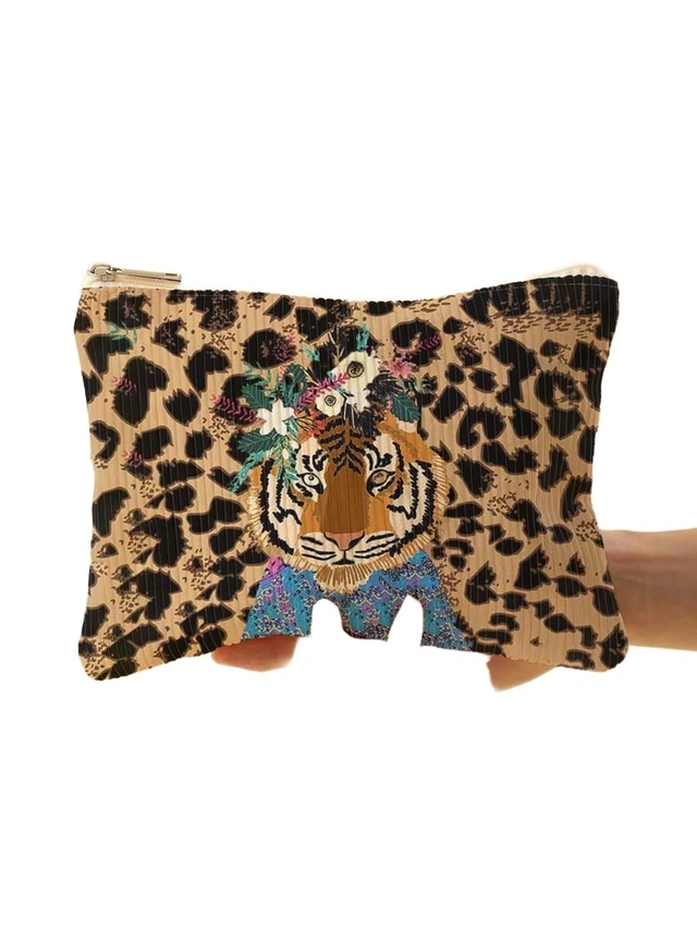 kosmetyczka animal print zip