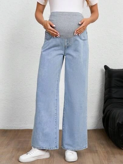 niebieskie spodnie JEANS