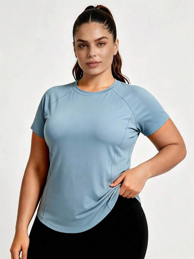 niebieska koszulka sportowa