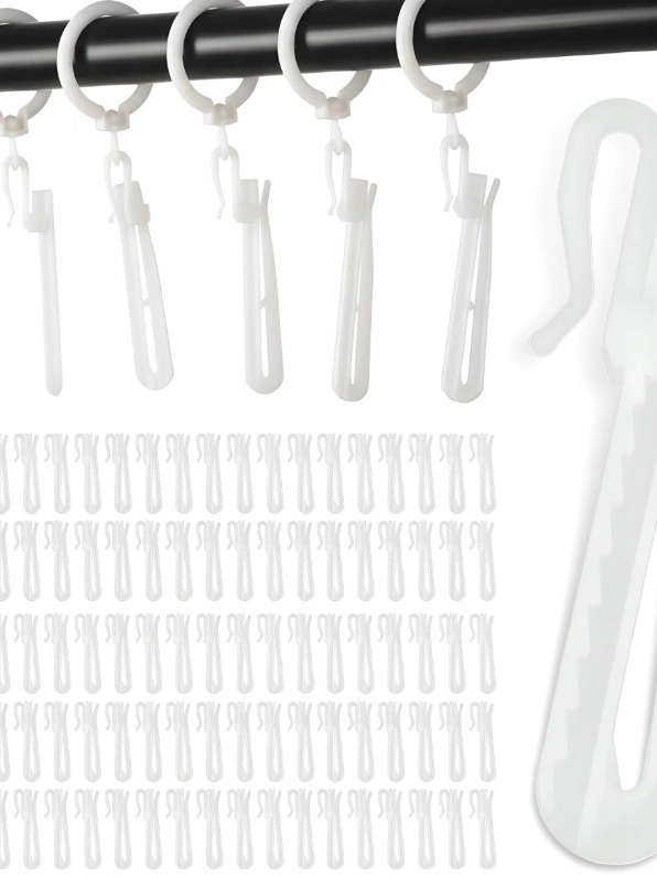 HACZYK DO FIRAN ZASŁON 10-PACK