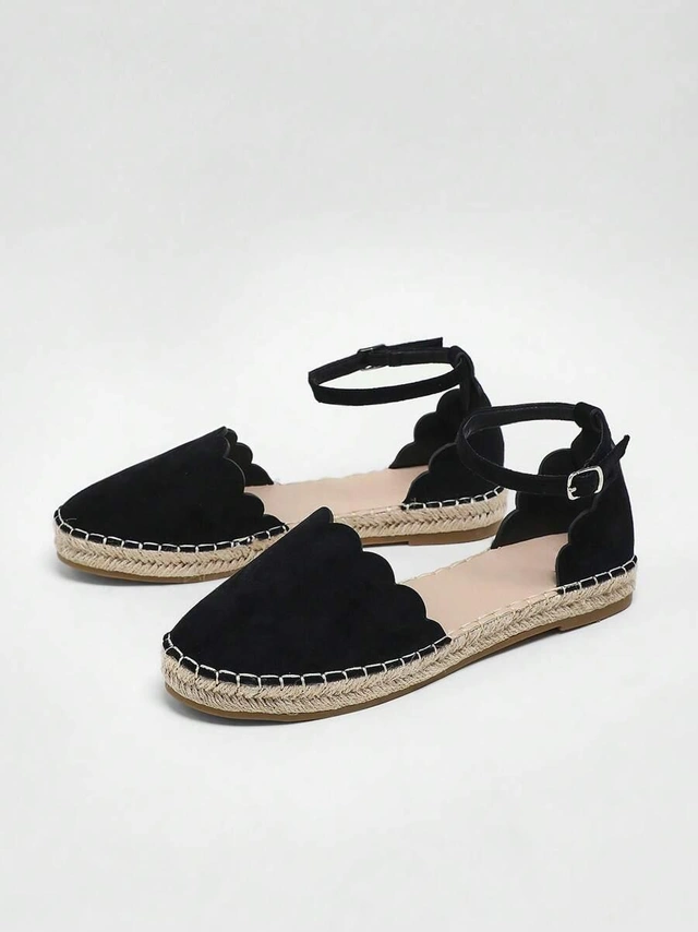 CZARNE ESPADRYLE PLATFORMA