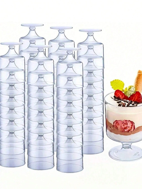 plastikowe kubeczki deserowe 25szt.