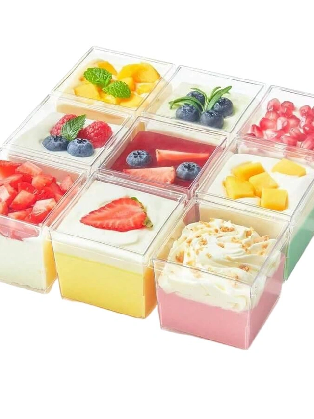 PLASTIKOWE KUBECZKI NA DESERY 40-pack