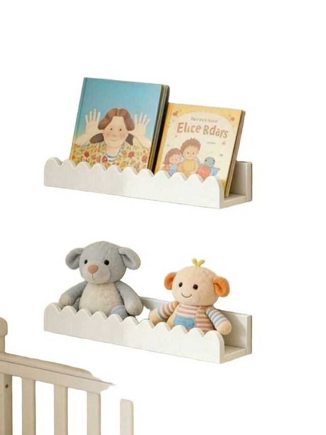 biała półka na ścianę 2-pack