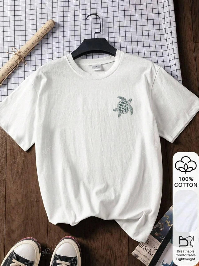 BIAŁY T-SHIRT PRINT