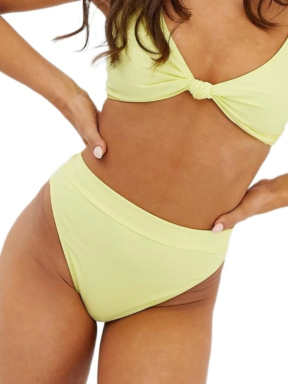 ŻÓŁTY DÓŁ BIKINI PRĄŻKI
