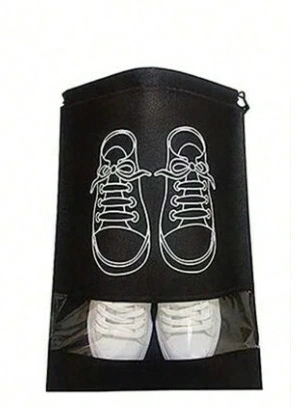 czarny worek na buty