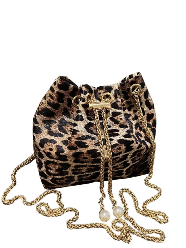 torebka animal print wiązanie