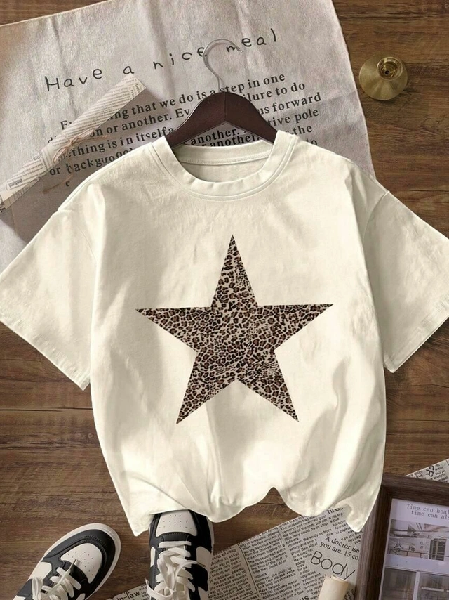 ŻÓŁTY T-SHIRT PRINT