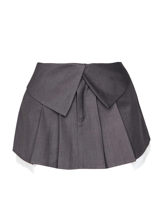 SZARA MINI SPÓDNICA
