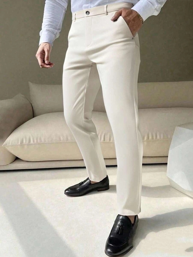 BEŻOWE ELEGANCKIE SPODNIE