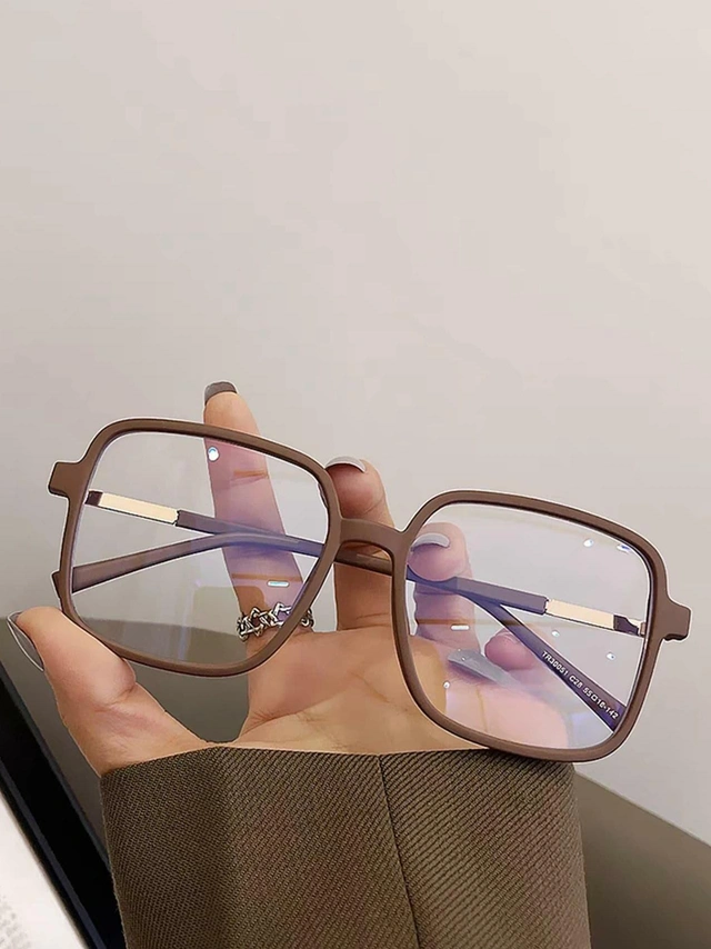 BRĄZOWE OKULARY ZERÓWKI